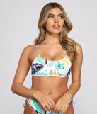 Tiki Paradise Palm Tree Bikini Top
