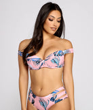 Pretty Palm Paradise Bikini Top
