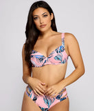Pretty Palm Paradise Bikini Top