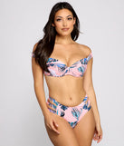 Pretty Palm Paradise Bikini Top