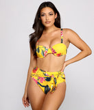 Get Sprung Floral Bikini Top