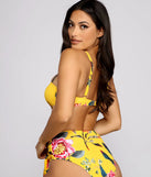 Get Sprung Floral Bikini Top