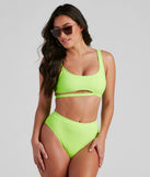 Major Glow Tank Swim Top