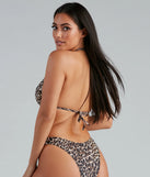 Wild One Leopard Halter Bikini Top