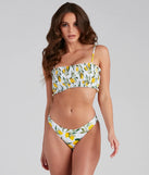 Sunkissed Vibes Lemon Bikini Top