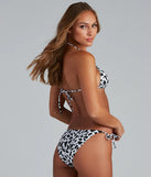 Chic Ranchero Cow Bikini Top