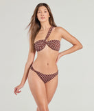 Flirty Style Polka Dot One-Shoulder Bikini Top
