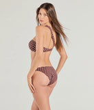 Flirty Style Polka Dot One-Shoulder Bikini Top