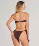 Maving Waves Bandeau Textured Bikini Top
