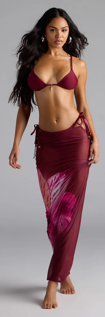 Yacht Babe Floral Swim Cover Up