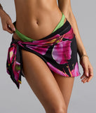 Oasis Babe Floral Wrap Tie Sarong