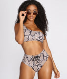 Viper Vixen Lace Up High Waist Swim Bottoms