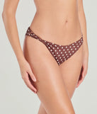 Flirty Style Polka Dot Twisted Bikini Bottoms