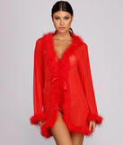 So Seductive Short Mesh Robe