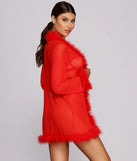 So Seductive Short Mesh Robe