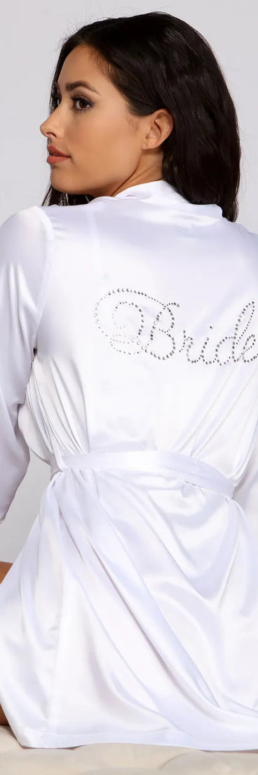 Gorgeous And Glam Bride Satin Robe
