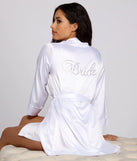 Gorgeous And Glam Bride Satin Robe