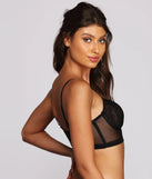 Mesh Caged Longline Bralette