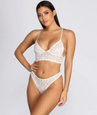 Dainty Sheer Lace Thong