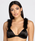 Forever Love Marabou Trim Bralette