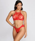 Be My Valentine Lace Bralette + Panty Set