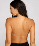 Dazzle And Glow Rhinestone Fringe Bra
