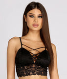 Keep Things Interesting Criss Cross Caged Bralette