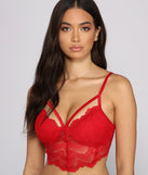Lovestruck Caged Lace Longline Bra