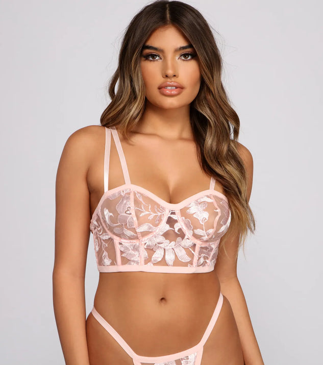 Love For Mesh Bra and Panty Set