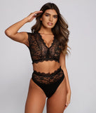 Sultry Lace Appeal Bralette and Panty Set