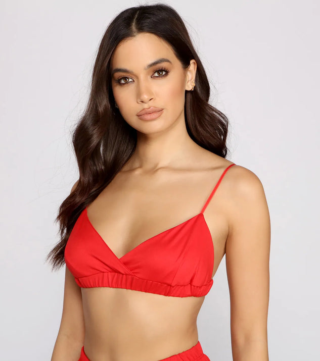 Comfy And Casual Triangle Bralette