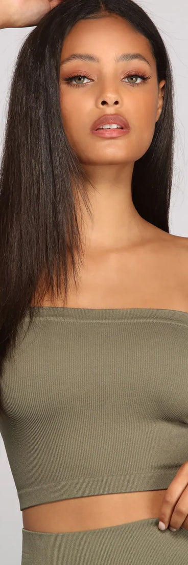 Sleek And Seamless Knit Bandeau