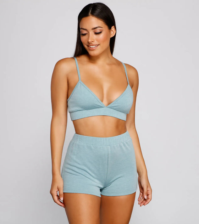 Cozy Basic Triangle Pajama Bralette