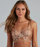 Sheer Mood Floral Longline Bralette