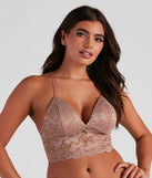 Pretty Poised Lace Longline Bralette