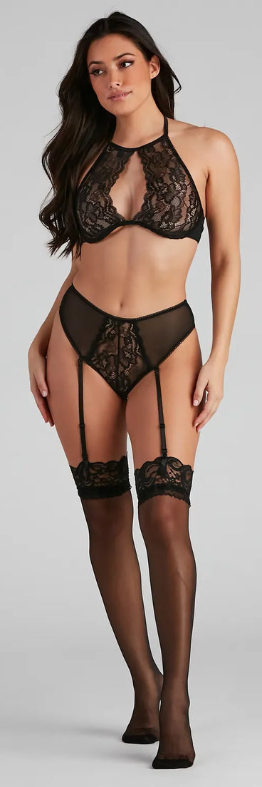 Luxe Lacy Details Lingerie Set