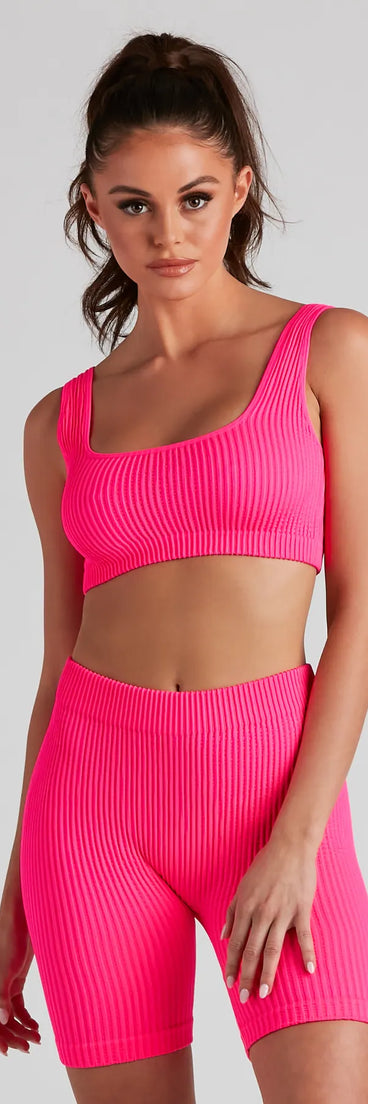 Life Of Leisure Rib Seamless Bra