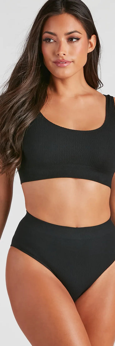 Cozy Cute Girl Bralette And Panty Set