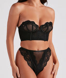 Gorgeous Look Lace Corset And Panty Set