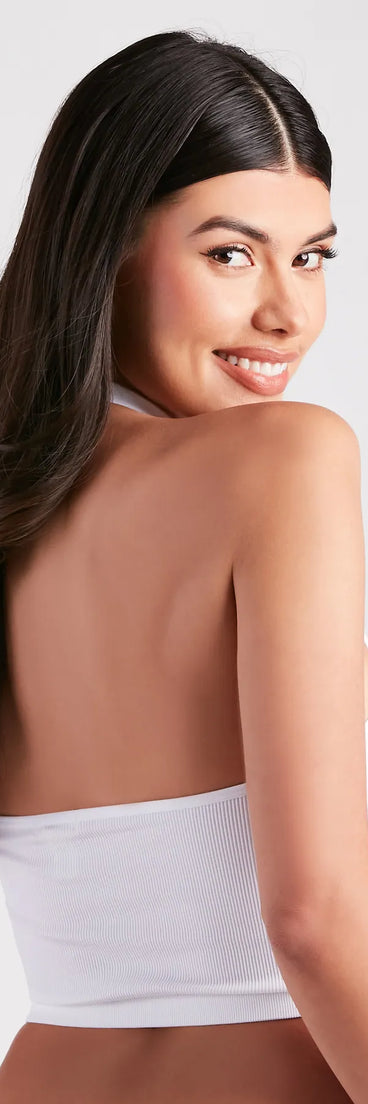 Love To Lounge Seamless Halter Bra Top
