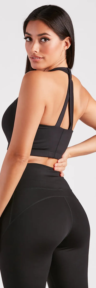 Sporty Style Racerback Tank Bra