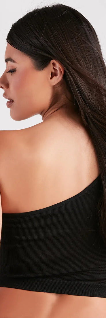 Relax A Little Seamless One-Shoulder Tank Bra