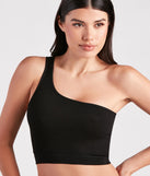 Relax A Little Seamless One-Shoulder Tank Bra