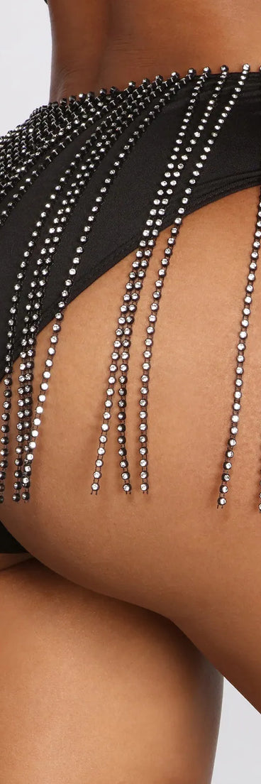 Temperatures Rising High Waist Fringe Briefs