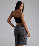 Major Fave Ribbed Knit Bandeau Top