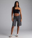 Major Fave Ribbed Knit Bandeau Top