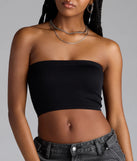 Major Fave Ribbed Knit Bandeau Top