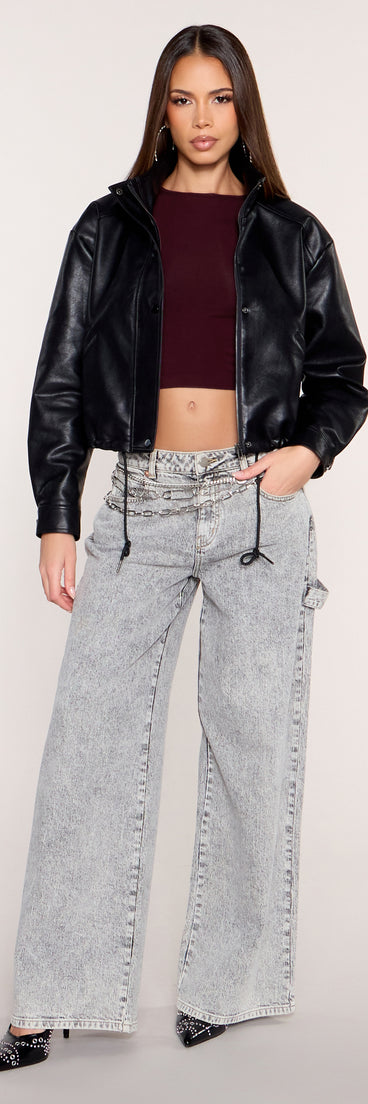 Second Skin Fitted Long Sleeve Crop Top