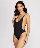 Make Waves Open Back Swimsuit