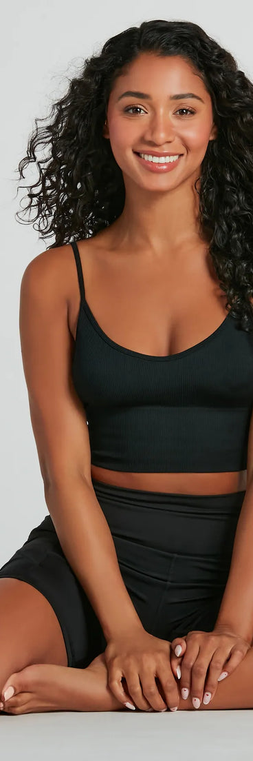 Perfectly Minimal Seamless Longline Bralette